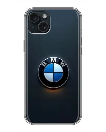 Чехол для iPhone 15 Plus с картинкой «Логотип BMW — минимализм» Чехол для iPhone 15 Plus с картинкой «Логотип BMW — минимализм»