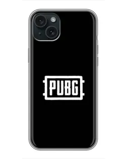 Чехол для iPhone 15 Plus с картинкой «Лого BMW — металлический блеск»