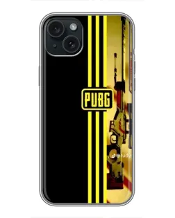 Чехол для iPhone 15 Plus с картинкой «PUBG — камуфляжный шлем»