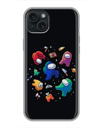Чехол для iPhone 15 Plus с картинкой «Among Us космос»