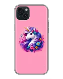 Чехол для iPhone 15 Plus с картинкой «Сказочный единорог»