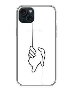 Чохол для iPhone 15 Plus з картинкою «Рука тримає»