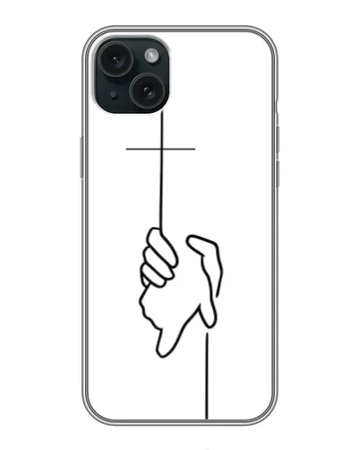 Чохол для iPhone 15 Plus з картинкою «Рука тримає»