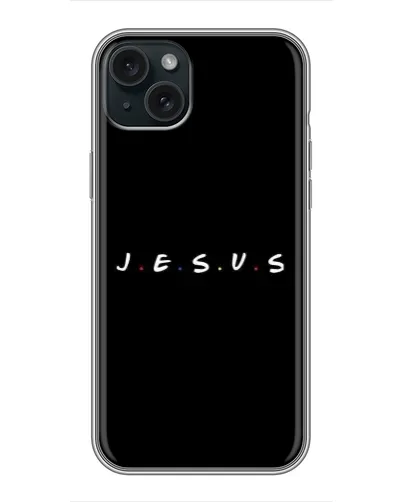 Чохол для iPhone 15 Plus з картинкою «Крапки віри J.E.S.U.S.»