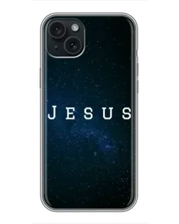 Чохол для iPhone 15 Plus з картинкою «Зоряне небо Jesus»