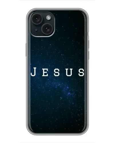Чохол для iPhone 15 Plus з картинкою «Зоряне небо Jesus»