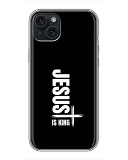Чохол для iPhone 15 Plus з картинкою «Вертикаль віри Jesus»
