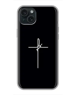 Чехол для iPhone 15 Plus с картинкой «Тонкий крест»