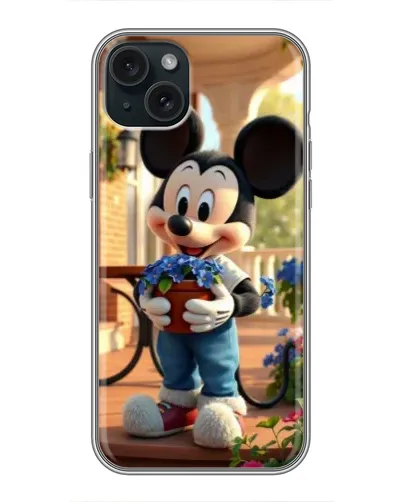 Чехол для iPhone 15 Plus с картинкой «Микки садовод» Чехол для iPhone 15 Plus с картинкой «Микки садовод»