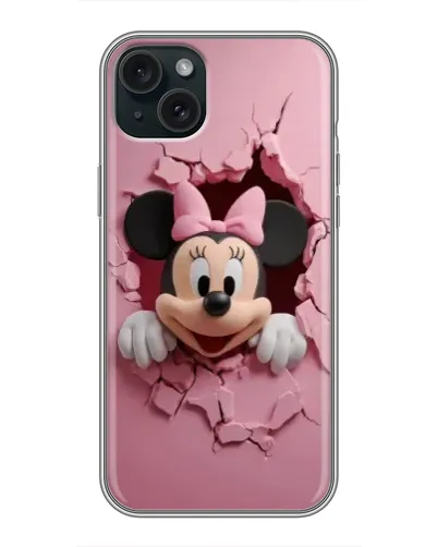 Чехол для iPhone 15 Plus с картинкой «Минни сквозь стену» Чехол для iPhone 15 Plus с картинкой «Минни сквозь стену»