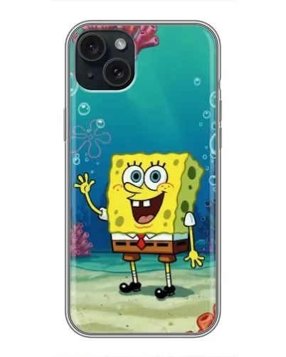 Чехол для iPhone 15 Plus с картинкой «Подводный привет» Чехол для iPhone 15 Plus с картинкой «Подводный привет»