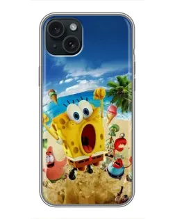 Чехол для iPhone 15 Plus с картинкой «Развлечения на пляже»