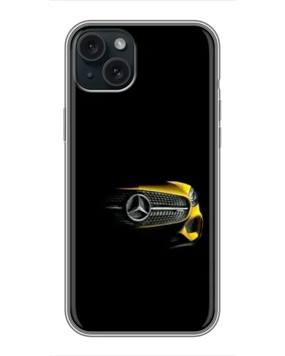 Чехол для iPhone 15 Plus с картинкой «Mercedes — ретро стиль» Чехол для iPhone 15 Plus с картинкой «Mercedes — ретро стиль»