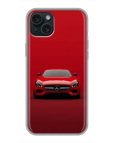 Чехол для iPhone 15 Plus с картинкой «Красный Mercedes AMG» Чехол для iPhone 15 Plus с картинкой «Красный Mercedes AMG»