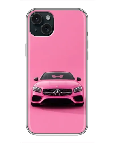 Чехол для iPhone 15 Plus с картинкой «Розовый Mercedes AMG» Чехол для iPhone 15 Plus с картинкой «Розовый Mercedes AMG»