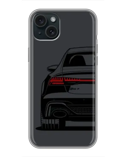 Чехол для iPhone 15 Plus с картинкой «Задняя часть Audi — арт» Чехол для iPhone 15 Plus с картинкой «Задняя часть Audi — арт»