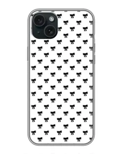 Чехол для iPhone 15 Plus с картинкой «Мини-бантики»
