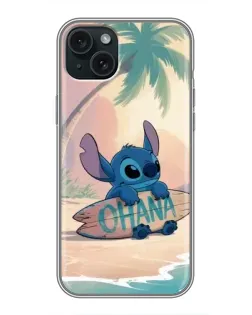Чехол для iPhone 15 Plus с картинкой «Стич на серфе» Чехол для iPhone 15 Plus с картинкой «Стич на серфе»
