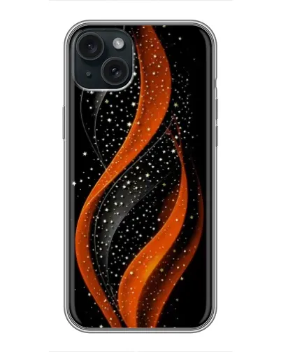 Чехол для iPhone 15 Plus с картинкой «Огненная звездная волна»