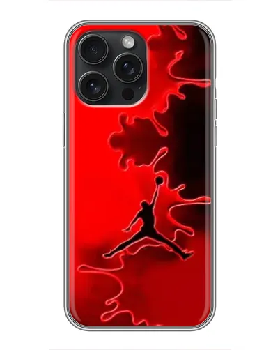 Чехол для iPhone 15 Pro Max с картинкой «Jordan Red Smoke»
