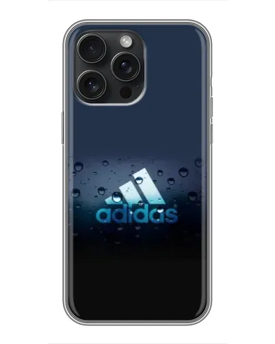 Чехол для iPhone 15 Pro Max с картинкой «Adidas Water Drops»