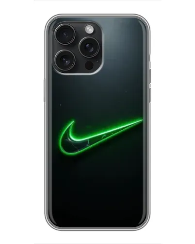 Чехол для iPhone 15 Pro Max с картинкой «Неоновый контур Nike» Чехол для iPhone 15 Pro Max с картинкой «Неоновый контур Nike»
