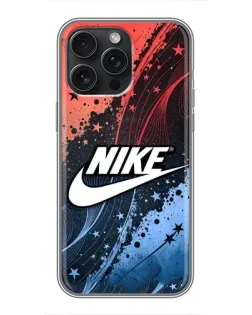Чехол для iPhone 15 Pro Max с картинкой «Градиентный принт Найк»