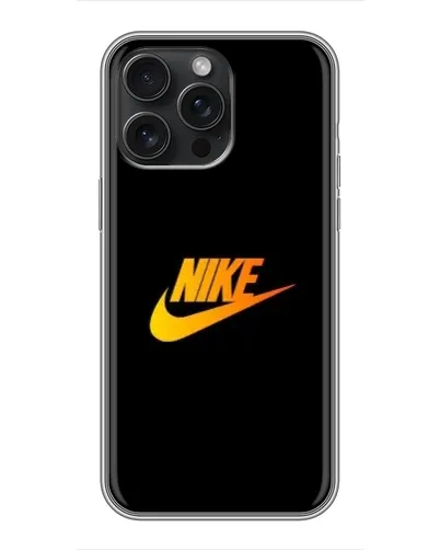 Чехол для iPhone 15 Pro Max с картинкой «Золотой логотип Nike» Чехол для iPhone 15 Pro Max с картинкой «Золотой логотип Nike»