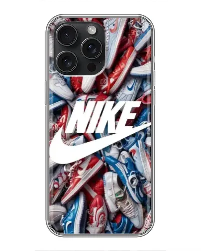 Чохол для iPhone 15 Pro Max з картинкою «Колаж кросівок Найк» Чохол для iPhone 15 Pro Max з картинкою «Колаж кросівок Найк»