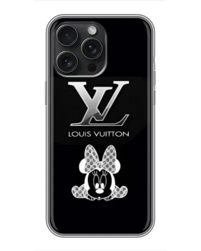 Чехол для iPhone 15 Pro Max с картинкой «LV и Минни Маус»
