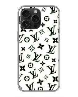Чехол для iPhone 15 Pro Max с картинкой «Монохромный хаос LV» Чехол для iPhone 15 Pro Max с картинкой «Монохромный хаос LV»