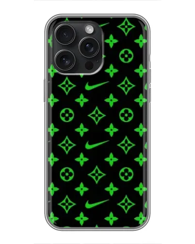 Чехол для iPhone 15 Pro Max с картинкой «Неоновый принт LV»