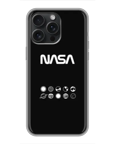Чехол для iPhone 15 Pro Max с картинкой «NASA — технический принт»