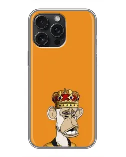 Чехол для iPhone 15 Pro Max с картинкой «Золотая обезьяна Bored Ape» Чехол для iPhone 15 Pro Max с картинкой «Золотая обезьяна Bored Ape»