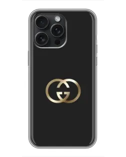 Чехол для iPhone 15 Pro Max с картинкой «Минимализм Gucci»