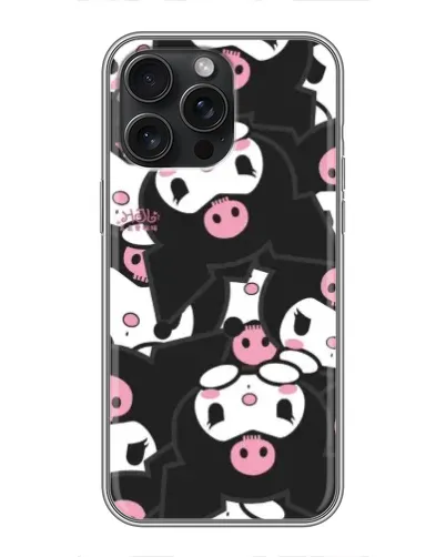 Чехол для iPhone 15 Pro Max с картинкой «Паттерн голов Куроми»