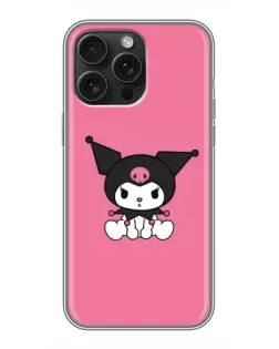 Чехол для iPhone 15 Pro Max с картинкой «Хмурая Kuromi»