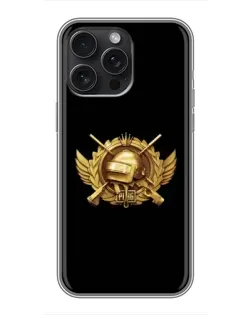 Чохол для iPhone 15 Pro Max з картинкою «PUBG — помаранчевий градієнт» Чохол для iPhone 15 Pro Max з картинкою «PUBG — помаранчевий градієнт»
