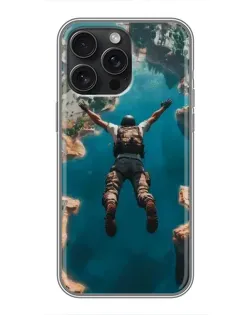 Чохол для iPhone 15 Pro Max з картинкою «PUBG — вільне падіння»