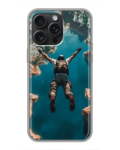 Чохол для iPhone 15 Pro Max з картинкою «PUBG — вільне падіння»