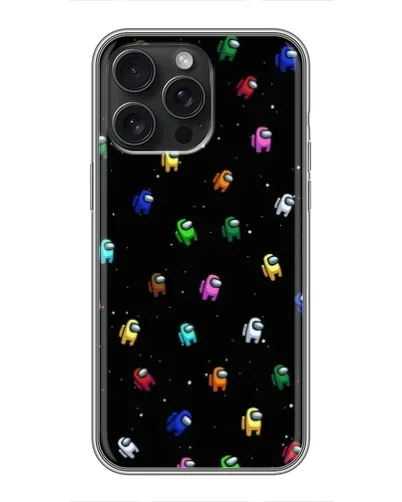 Чохол для iPhone 15 Pro Max з картинкою «Екіпаж Among Us»