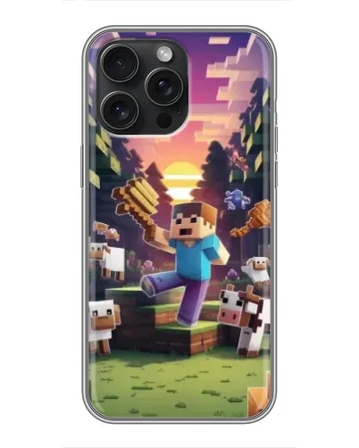 Чохол для iPhone 15 Pro Max з картинкою «Стів на фермі» Чохол для iPhone 15 Pro Max з картинкою «Стів на фермі»
