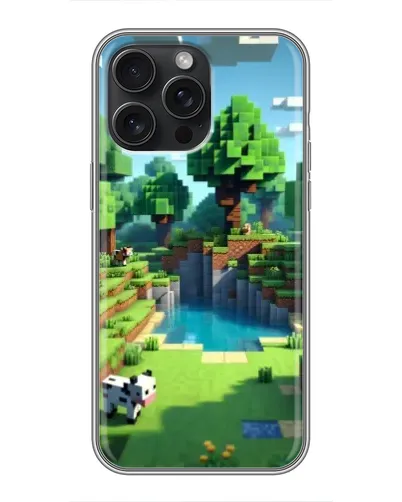 Чохол для iPhone 15 Pro Max з картинкою «Minecraft літній день» Чохол для iPhone 15 Pro Max з картинкою «Minecraft літній день»