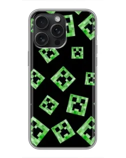 Чохол для iPhone 15 Pro Max з картинкою «Паттерн з кріперами»