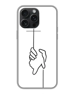 Чехол для iPhone 15 Pro Max с картинкой «Рука держит» Чехол для iPhone 15 Pro Max с картинкой «Рука держит»