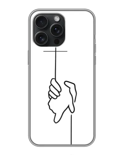 Чехол для iPhone 15 Pro Max с картинкой «Рука держит»