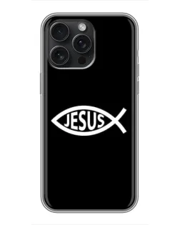 Чехол для iPhone 15 Pro Max с картинкой «Классический Jesus»