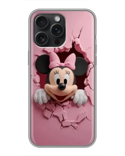 Чехол для iPhone 15 Pro Max с картинкой «Минни сквозь стену»