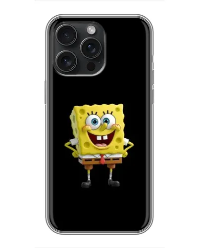 Чехол для iPhone 15 Pro Max с картинкой «Классический Губка Боб»