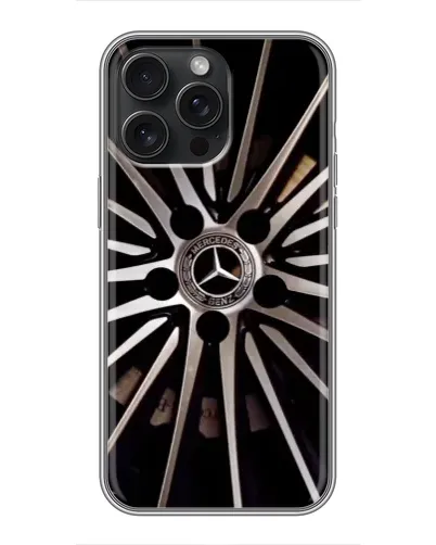 Чехол для iPhone 15 Pro Max с картинкой «Диск Mercedes»